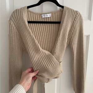 NWOT Petal and Pup wrap sweater - XL